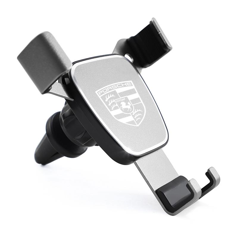 Suporte de Telefone para Carro ABS Gravidade Saída de Ar Suporte GPS Acessórios Para Porsche Panamera Taycan 911 718 Macan Cayenne Boxster Cayman 918