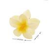 Romantic Frangipani Hair Clips for Women - Elegant European & American Flower Hair Accessories.