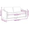 Vidaxl 2-Seater Sofa, Dark Grey, 140 Cm, Upholstered In Fabric