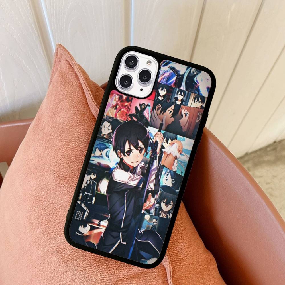TV Anime Sword Art Online Phone Case For Iphone 16 15 14 13 12 11 Pro Max Plus Shockproof TPU+PC Hard Case