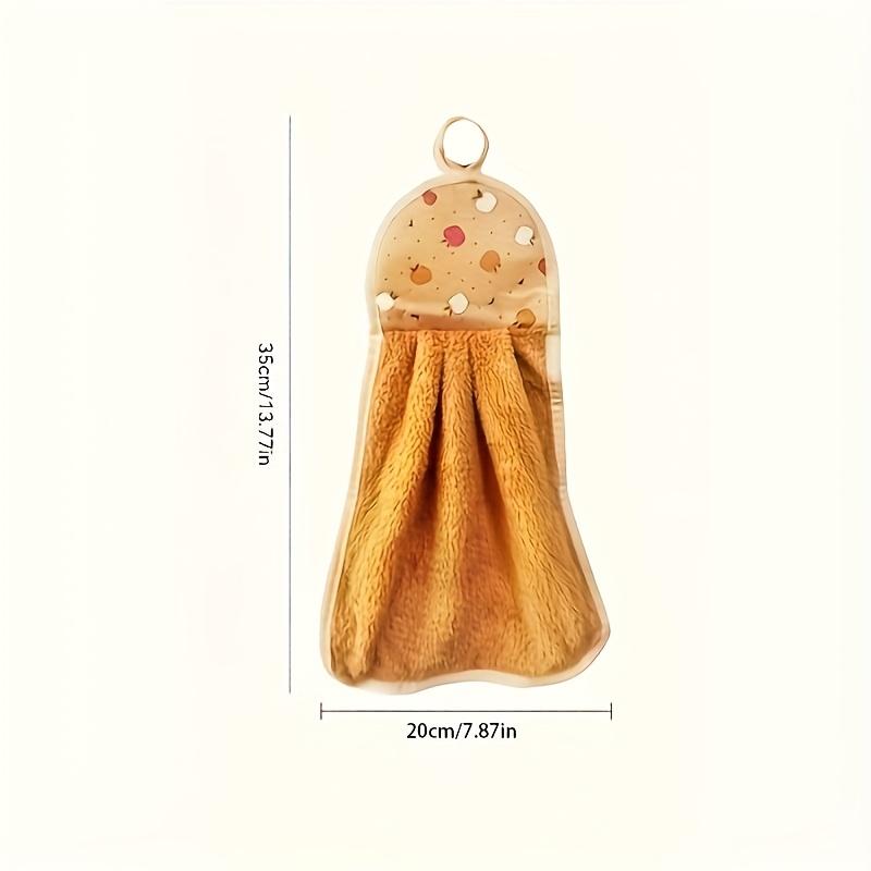 4pcs Coral Velvet Bathroom Supplies, Soft Hand Towel, Absorbent Cloth Dishcloths, Hanging Cloth, Kitchen Accessories