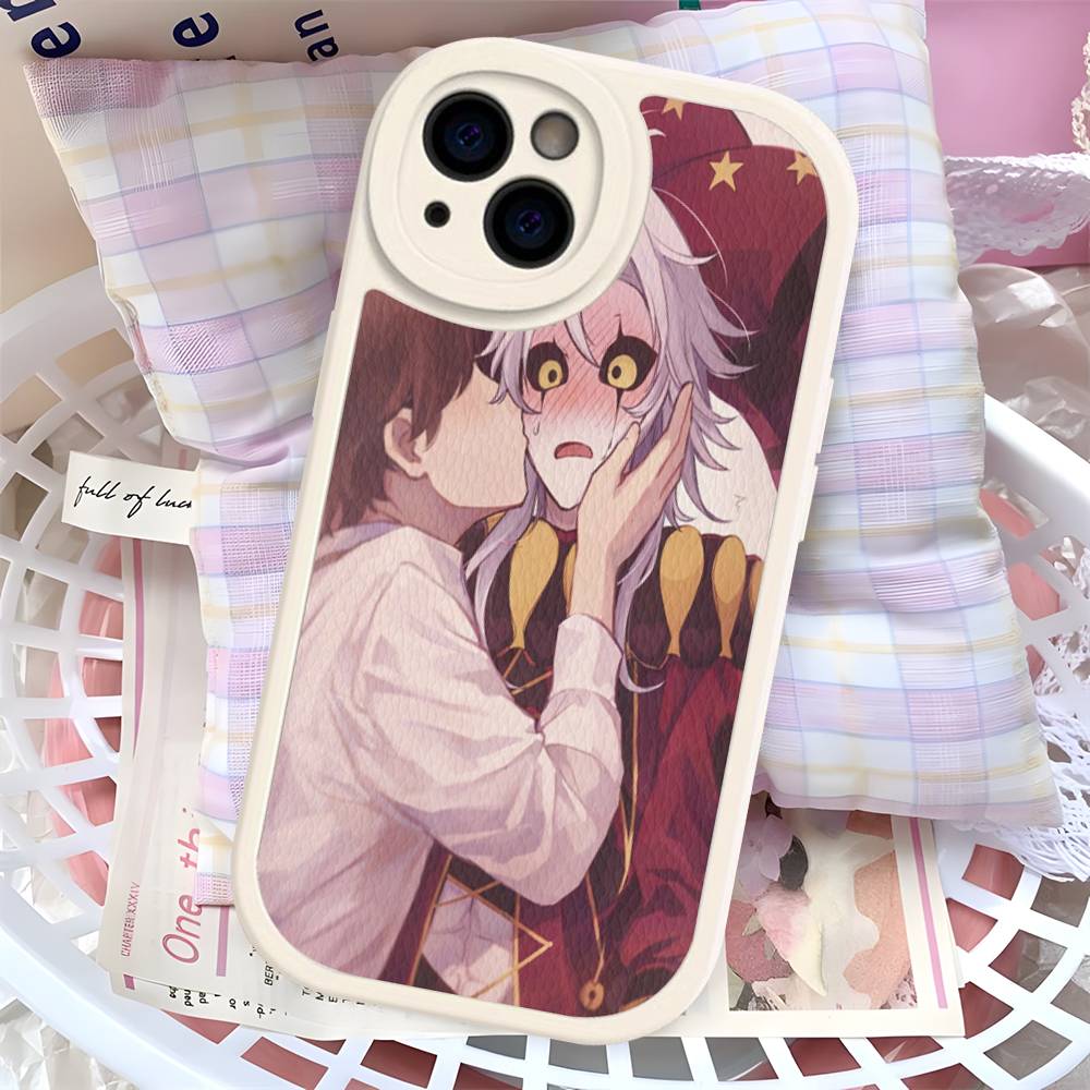 Anime The Freak Circus Pierrot Leather Phone Case For IPhone 16 15 14 17 Pro Max 11 12 Mini Plus Soft Shell