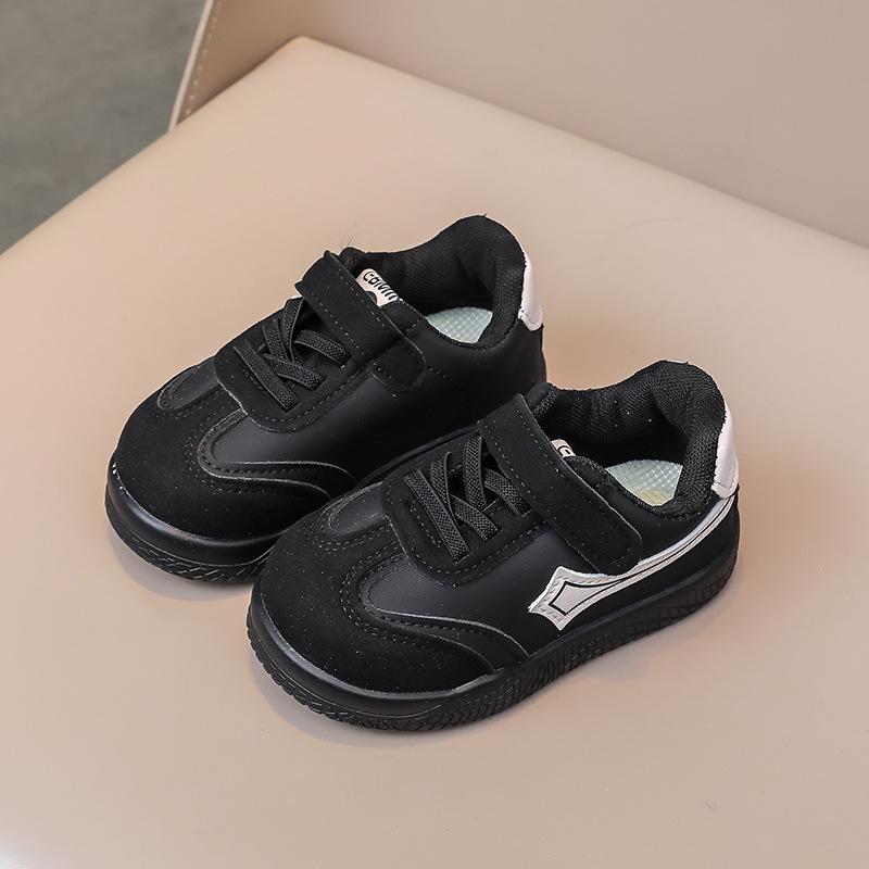 Kids Leather White Sneakers Soft Sole Casual Shoes For Boys And Girls Age 1-6 Years Spring Autumn