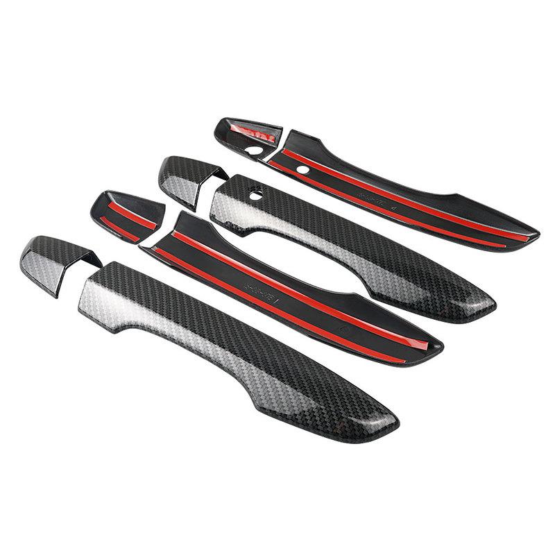 Car Outer Door Handle Covers for Honda Civic 10th Sedan/Hatchback/Type R 2017- With Smart Entry Keyhole