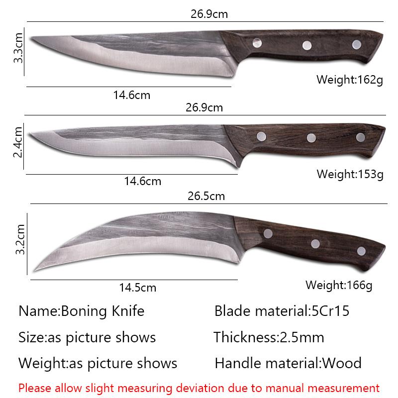 Stainless Steel Boning Knife Fish Cutter Cleaver Kitchen Knives Chef's Knives