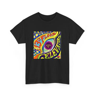 100% Cotton TOPS UNISEX TEES MENS WOMENS 13th Floor Elevators Album Cover Rock Music Tshirt Garage Rock Band Shirt