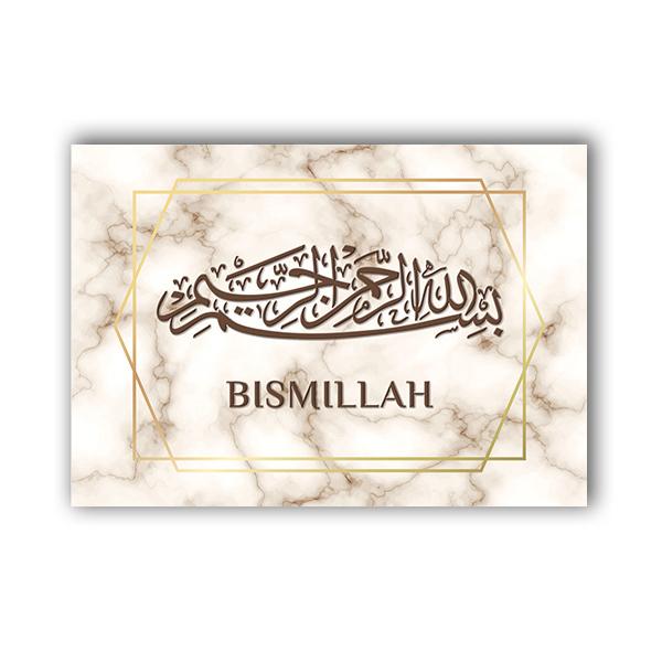 Ramadan Islamisk Muslim Arabisk Kalligrafi Marmor Canvas Målning Affischtryck Väggkonstbilder Eid Hemmodedekoration