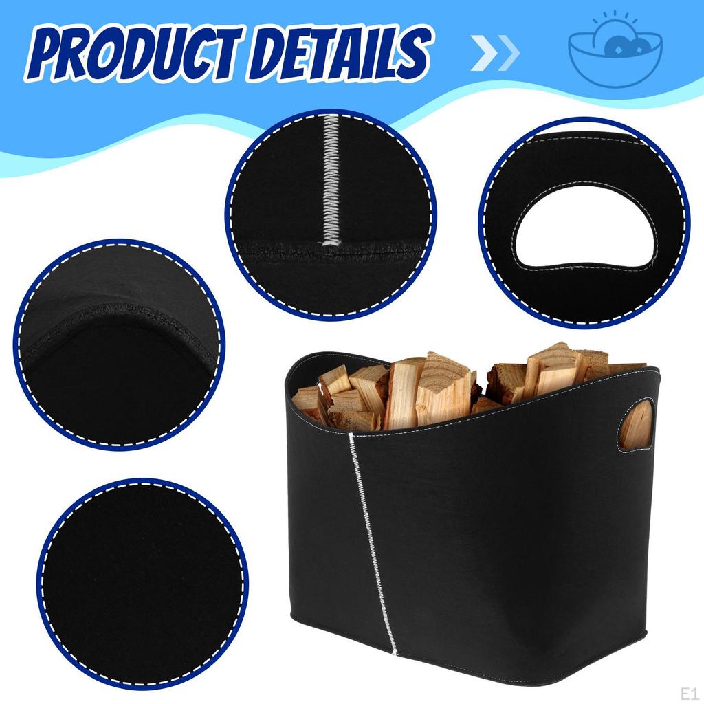 Collapsible Felt Storage Basket Shelf Organizer Box Large 4mm Thick Laundry for Clothing,