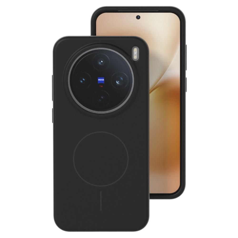 For vivo X200 Pro mini 5G Liquid Silicone Case Compatible with MagSafe Skin-Touch Phone Cover