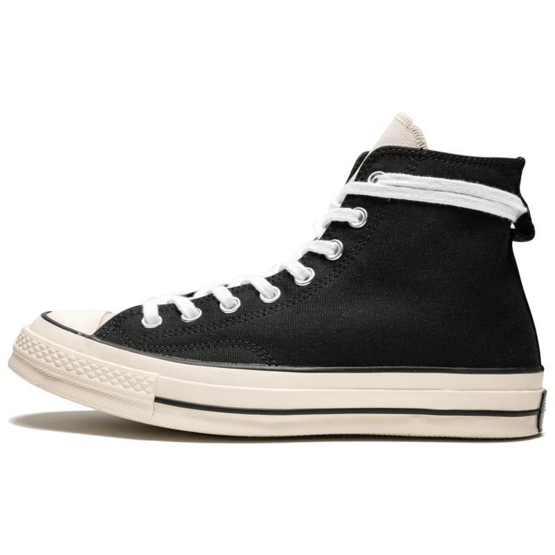 Converse Chuck Taylor All Star 70 High Comfortable Casual High-Top Espadrilles Unisex Black & White