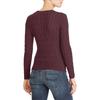 Polo Ralph Lauren SS24 Solid Color Logo Embroidered Cable Knit Crew Neck Long Sleeve Sweater Women sweater Purple 211570012-142