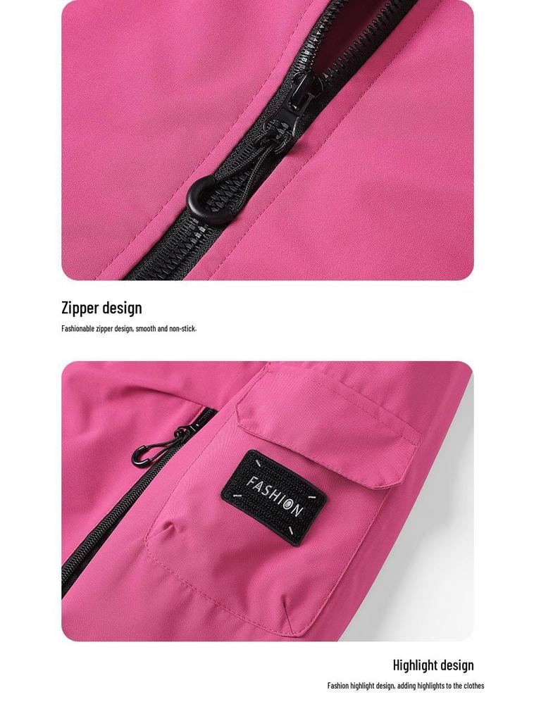 2025 Trendy Windproof & Waterproof Hooded Mountaineering Jacket - Unisex Spring/Autumn Outdoor Hiking & Fishing Outerwear