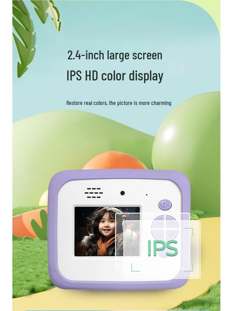 Dual-Lens Unicorn Kids' Camera with Thermal Printing