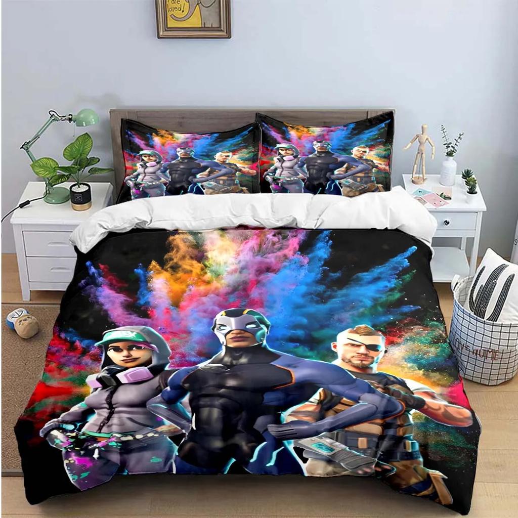 3D Fashion Game Cartoon Character Print Bedding Sets Bed Supplies Set Duvet Cover Bed Comforter Set Bedding Set Gift