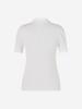 LORDLOAR Slim Ribbed Collar Knit White