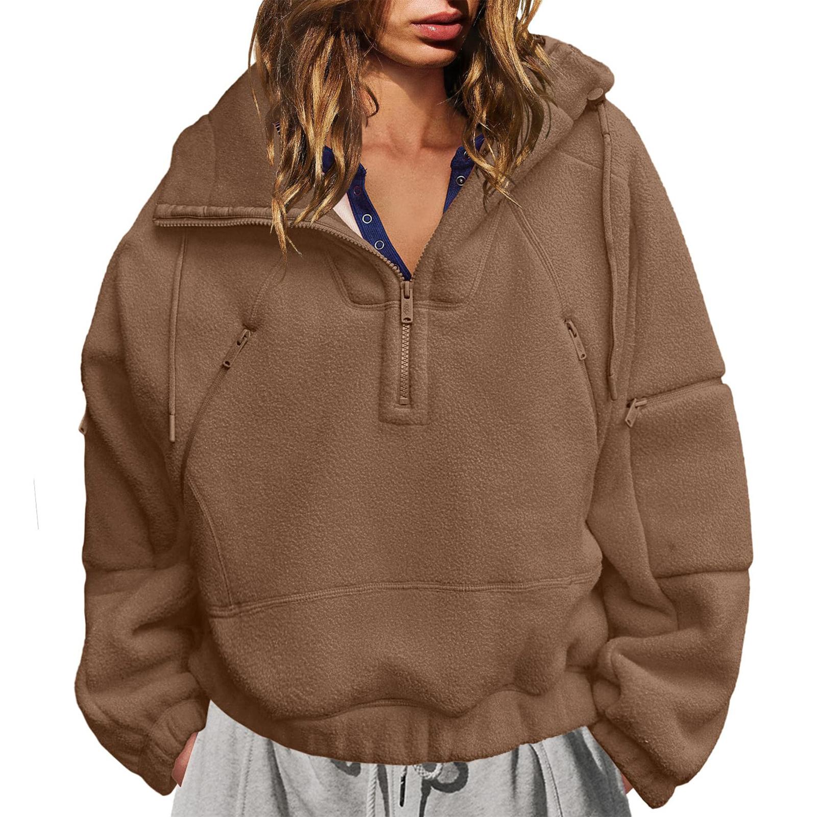 

Женский повседневный свитшот с длинным рукавом XL коричневый