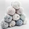 6-Pack Soft Cashmere Wool Acrylic Blend Yarn (50g/280m Per Skein) Multi-Color for Knitting & Crocheting Sweaters 3.5-4.5mm Needle/Hook Handmade Yarn