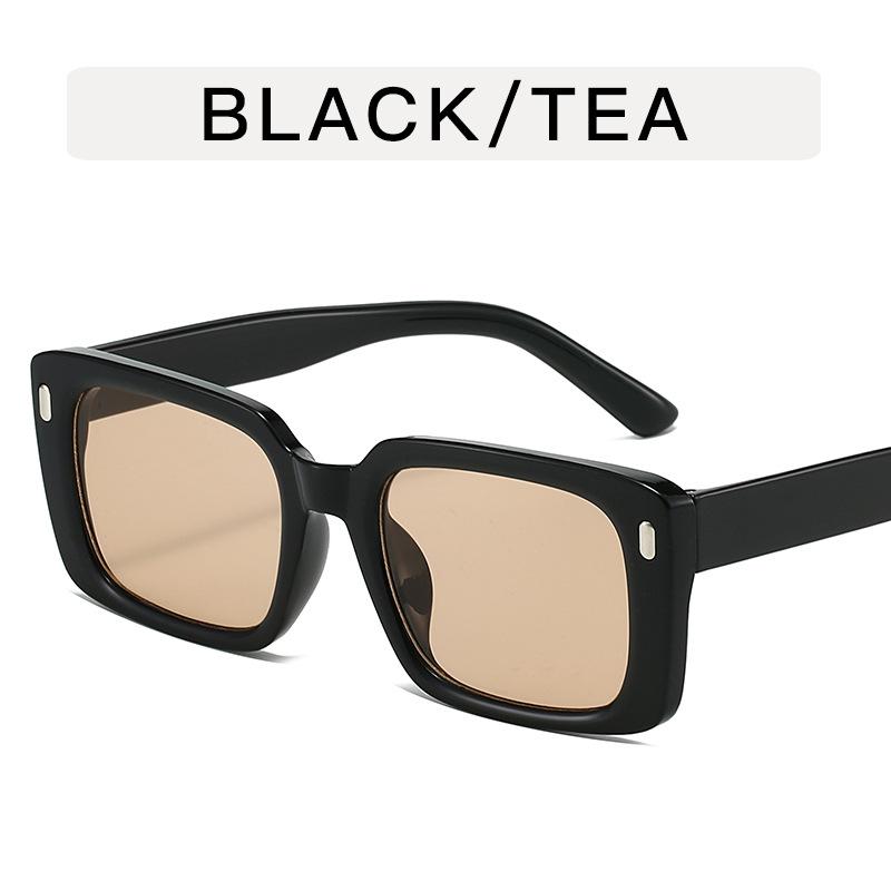 

Vintage Rectangle Sunglasses Fashion Square Candy Color Shades Eyewear Trendy Retro Women Design UV400 Sun Glasses Other