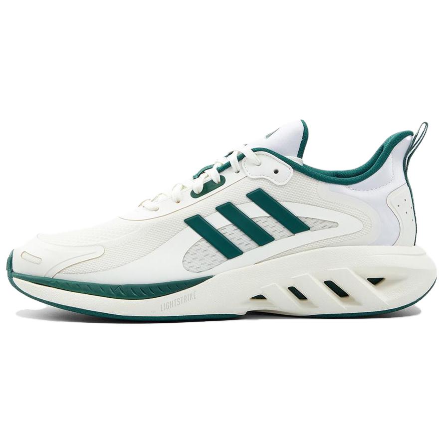 Adidas All Day Power Comfortable Versatile Breathable Low-Top Lifestyle Casual Shoes Unisex Casual Shoes White Green IH6028