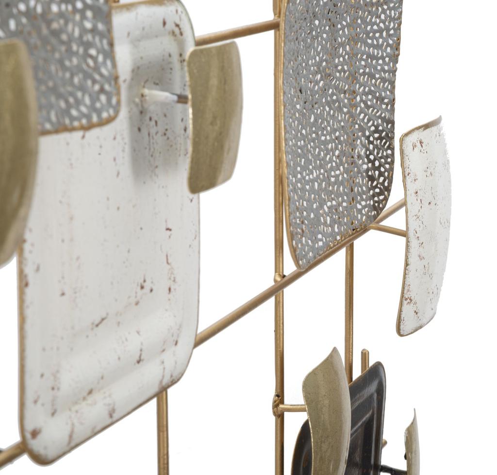 Wall Iron Panel Cubes Cm 80X5X80