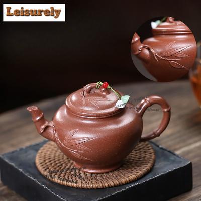 300ml Authentic Yixing Purple Clay Teapots Master Handmade Spring Herald Pot Raw Ore Downhill Mud Kettle Zisha Tea Set Teaware