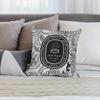 Luxury D-Diptyques Pillow Case Plush Fabric Soft Double Sided Print Sofa Cushion Cover Throw Pillow Covers