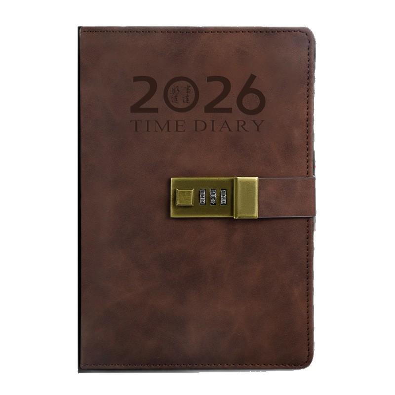 2026 Daily Diary and Password Keeper - Custom Logo, Thick Pages for Effective Time Management