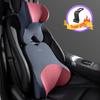 Car Headrest Waist Pillow 3D Memory Foam Seat Support for Home Office Neck Rest Breathable Car Back Lumbar Cushion Accessorries