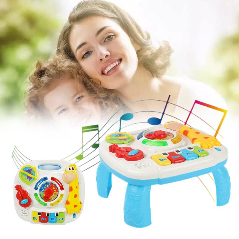 Hersity Learning Musical Activity Table Baby Toys With Lights And Sounds Gifts