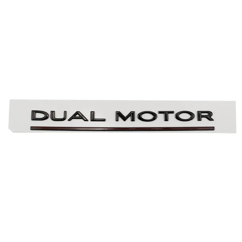 Metal ABS Car Styling Trunk Rear Tail Body Side Badge Sticker for Tesla Model 3 S X Y DUAL MOTOR Emblem Exterior Accessories