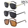 New Sunglasses Punk Sunglasses New Men's Square Uv400 Twin-beam Aviator Sunglasses