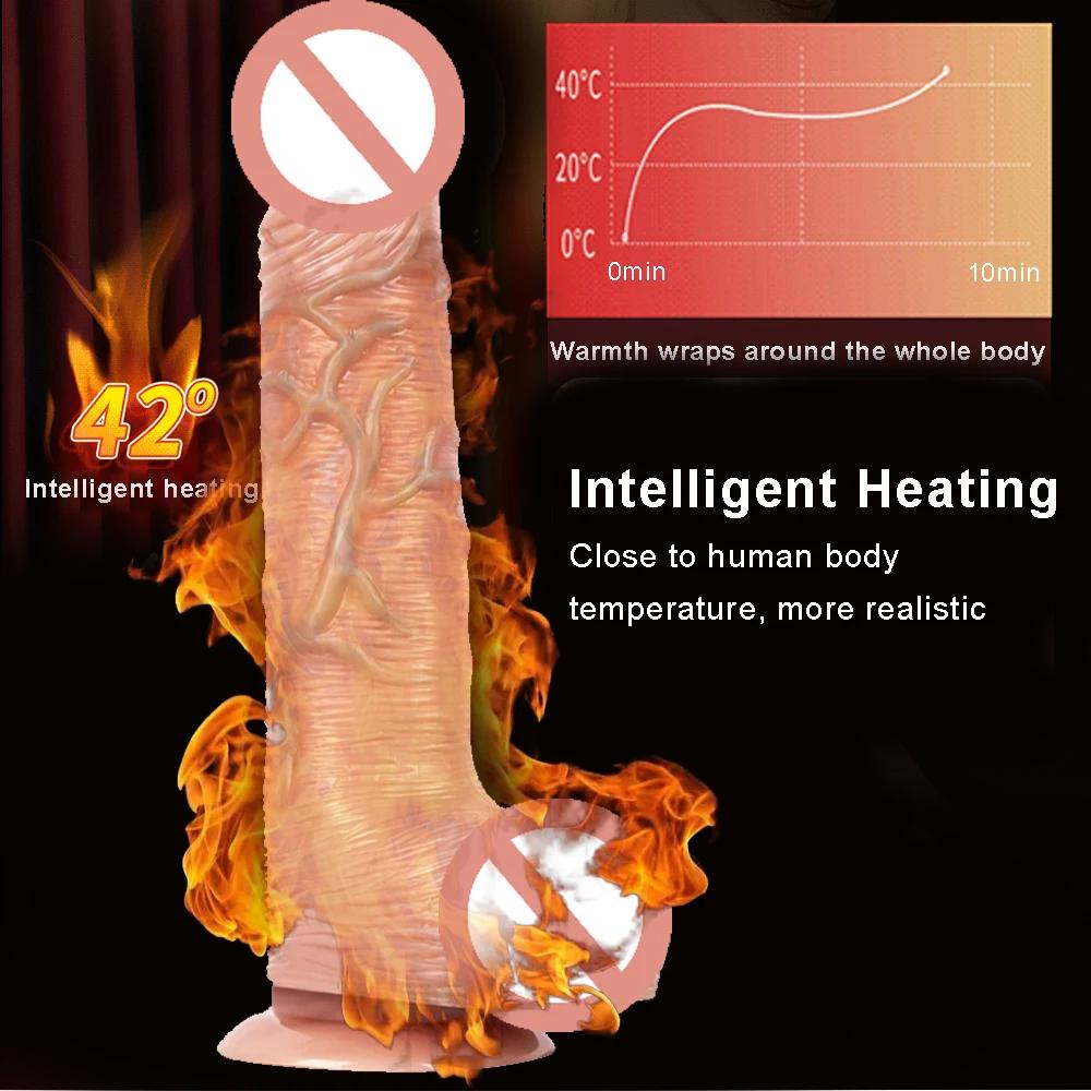 Thrusting Rotation Remote Control Dildo Anal Vibrator Female Realistic Penis Gay Suction Cup Masturbator Couple Women Sex Toys