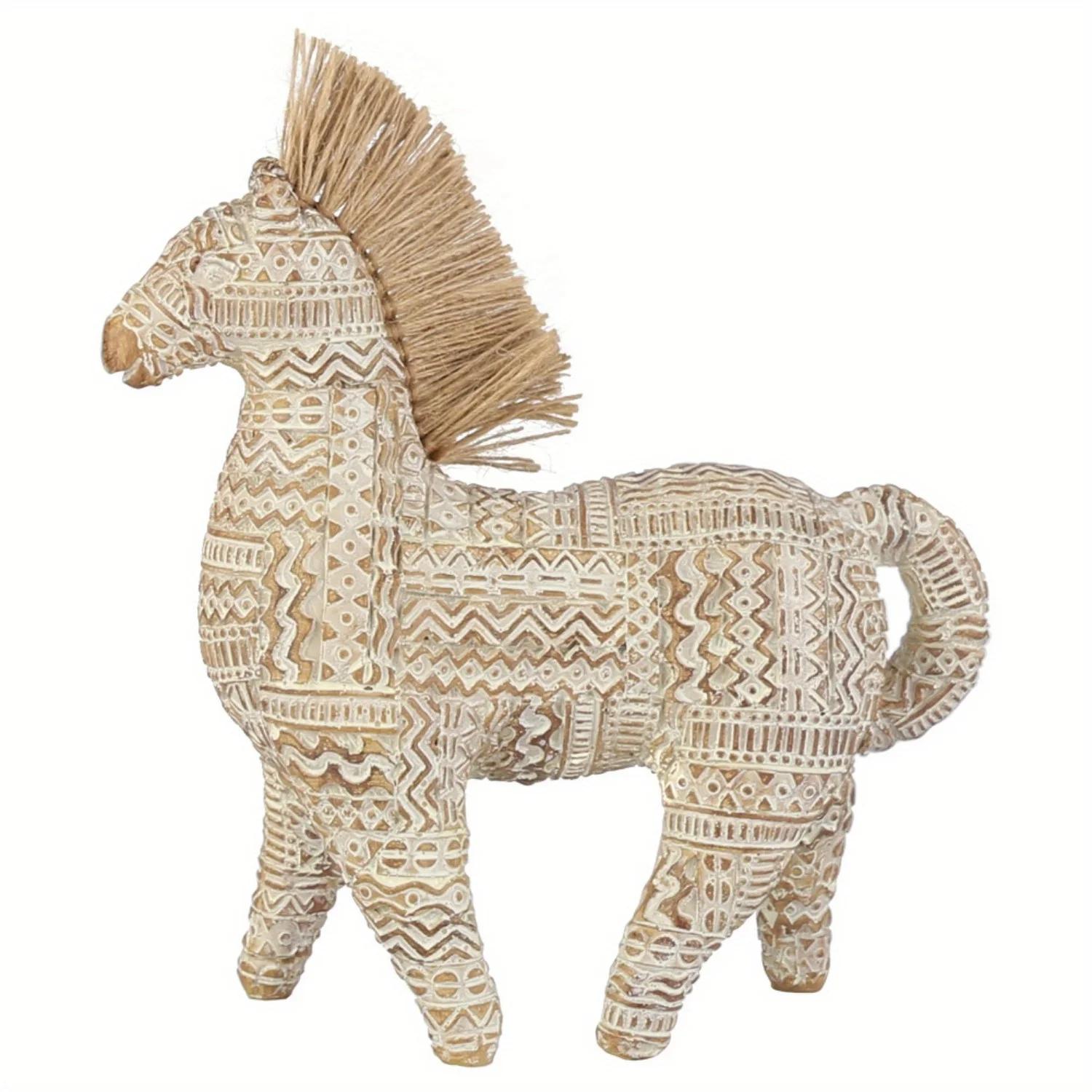 

Modern Minimalist Pony Statue, Nordic Horse Desktop Ornament, Home Office Study Shelf Table Decor, Cute Art Sculpture Gift