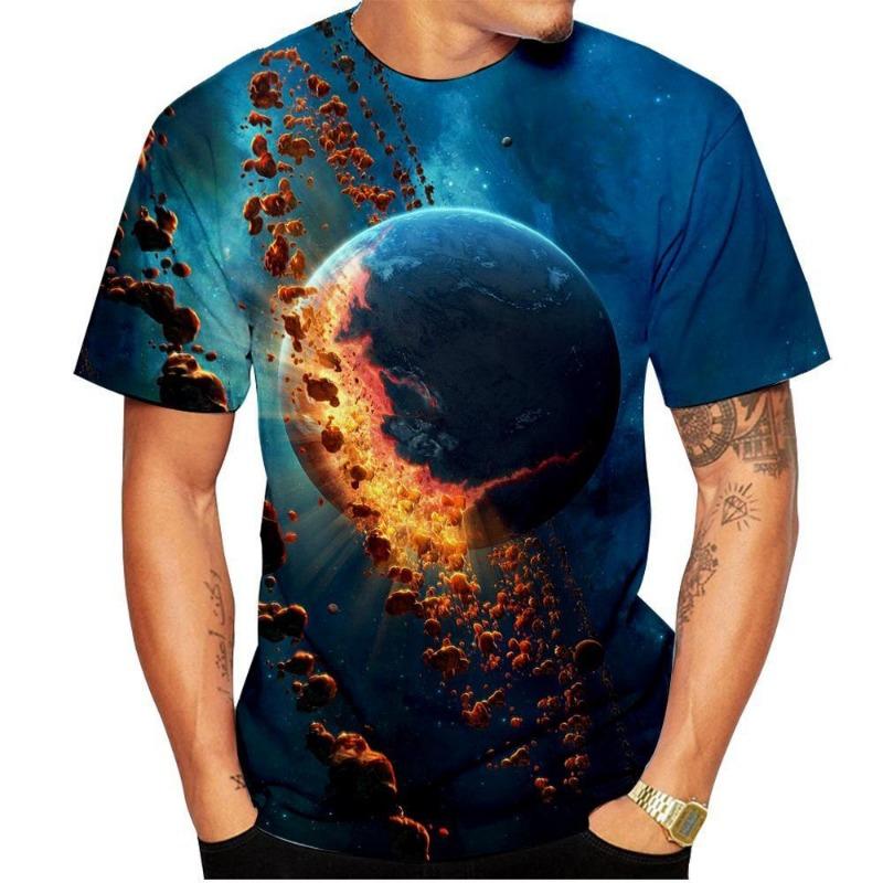 Fashion Space Galaxy T-Shirts Astronaut Funny 3D Print Men Women Cool