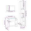 VidaXL Ensemble de Meubles de Salle de Bain 3 pcs Armoire de Rangement de Lavabo Placard de Salle de Bain Armoire à Miroir 3152720