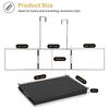 Adjustable Wide Viewing HD Mirror and Back of Head Visibility Height, 360° Angle, Foldable, 3-Way Mirror, Angle, Shatterproof, Surface,