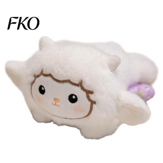 Fluffy Car Dashboard Toy Plush Magnetic Ornament, 15cm Soft Stuffed Animal Decor for Center Console Dashboard, Rearview Mirror, Refrigerator,