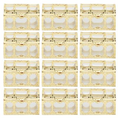 12pcs Hollow Candy Box Chocolates Container Ornamnet Gift Jar Decoration for Wedding PartyGold 7cm