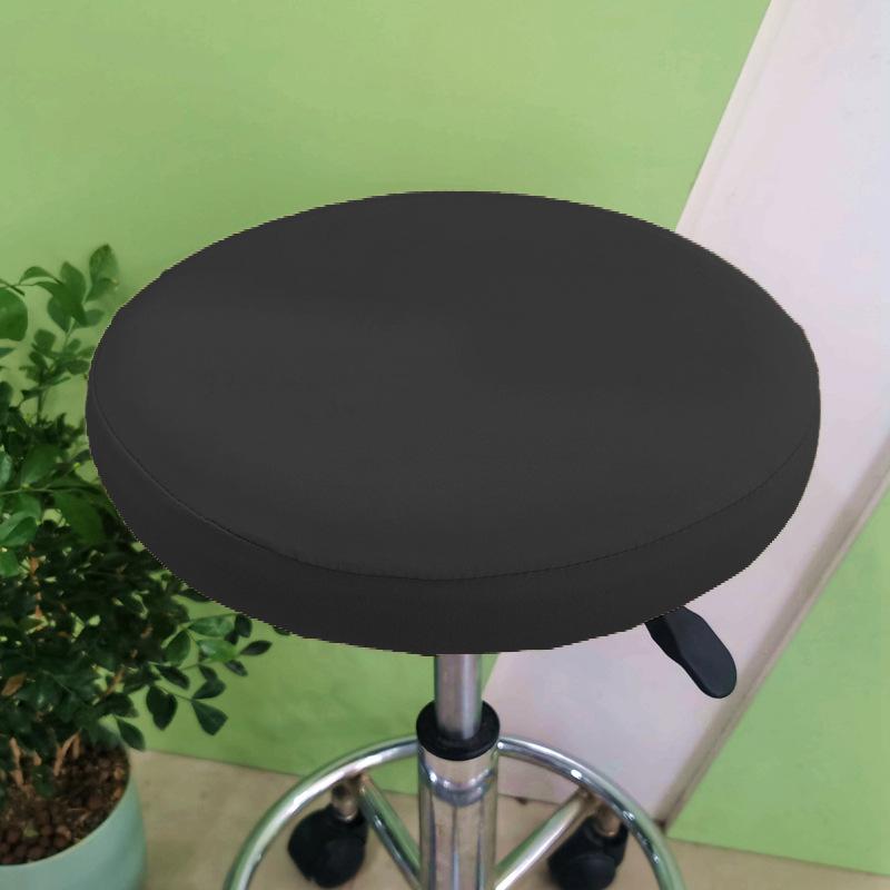 1 Bar Stool Cover Round Stool Cover with Elastic Bands Bar Stool Seat Cover Slipcover Washable Stool Cushion Cover Feature Stretch Fabric Dia D30-34cm