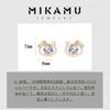 MIKAMU Cat Earrings for CZ 925 Sterling Comes with Exclusive Box Women, Diamond, Silver, Hypoallergenic, Popular, Women's Earrings, Jewelry, (White