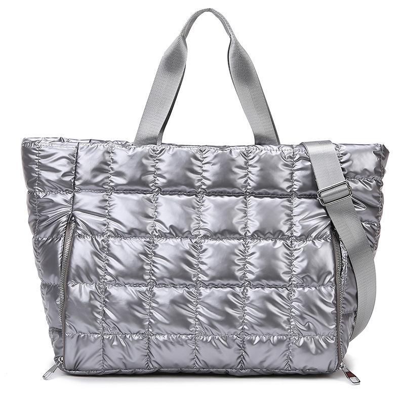 Yoga Fitness Bag Women's Travel Bag Dry and Wet Separation Waterproof Down Jacket Bag Portable Shoulder Travel Duffel Bag