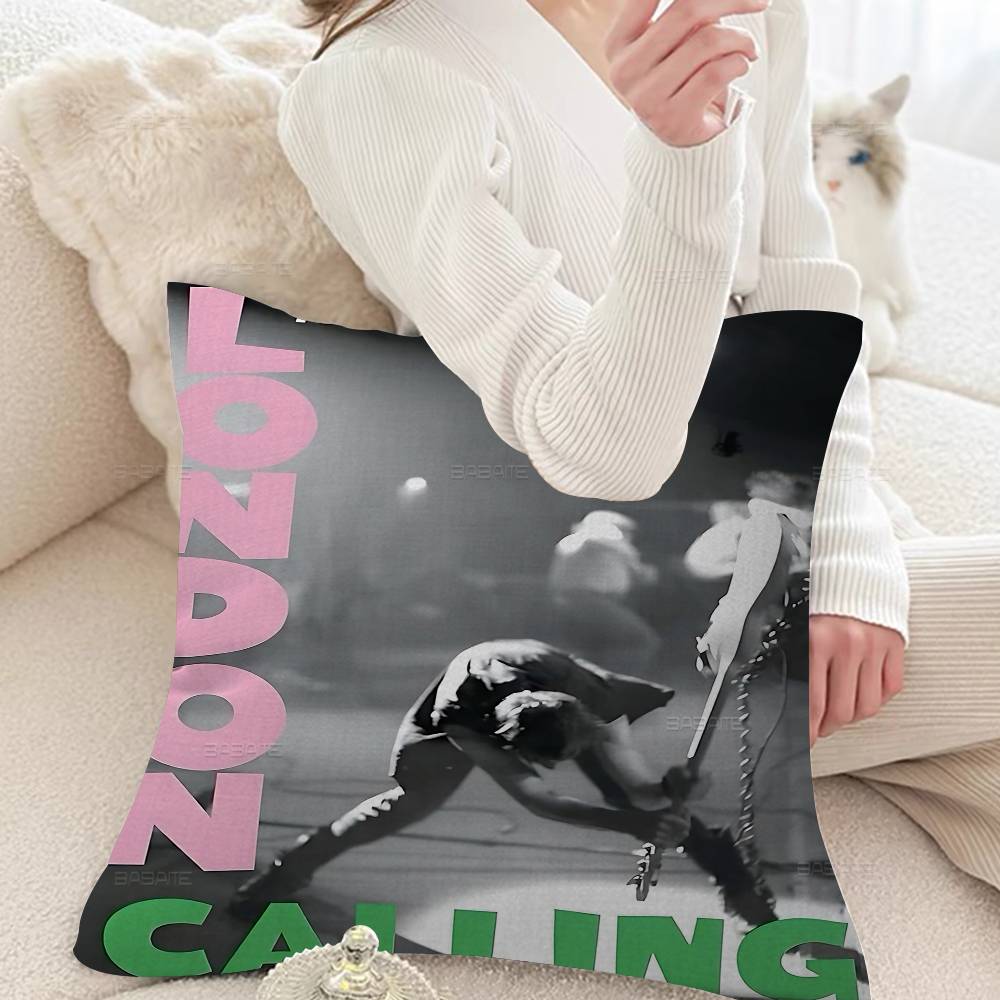 Clash The Band Whitepaper Pillow Cover Sofa Cushion Cover Home Room Decoration Children Gift