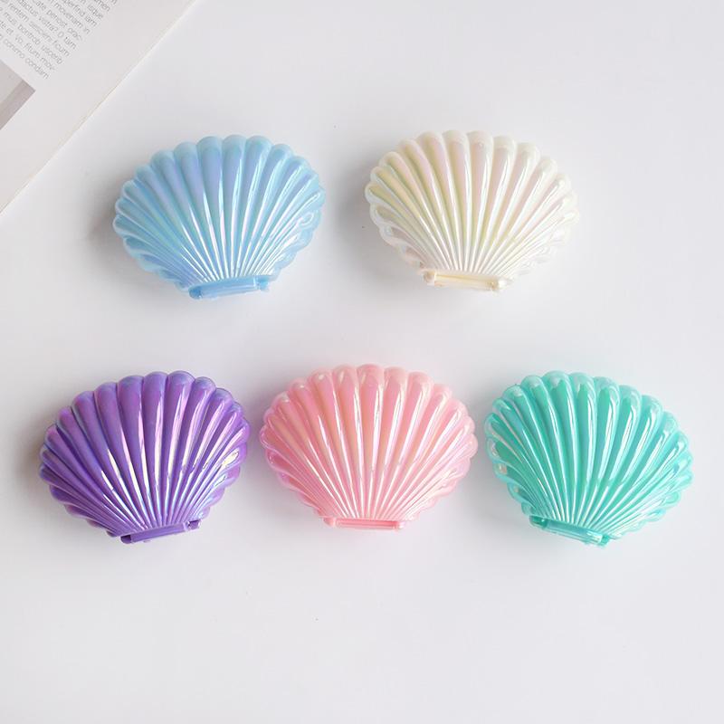 5pcs Shell Candy Gift Boxes Plastic Snack Cookie Jewelry Storage Box Kids Mermaid Birthday Party Favors Decor Wedding Supplies