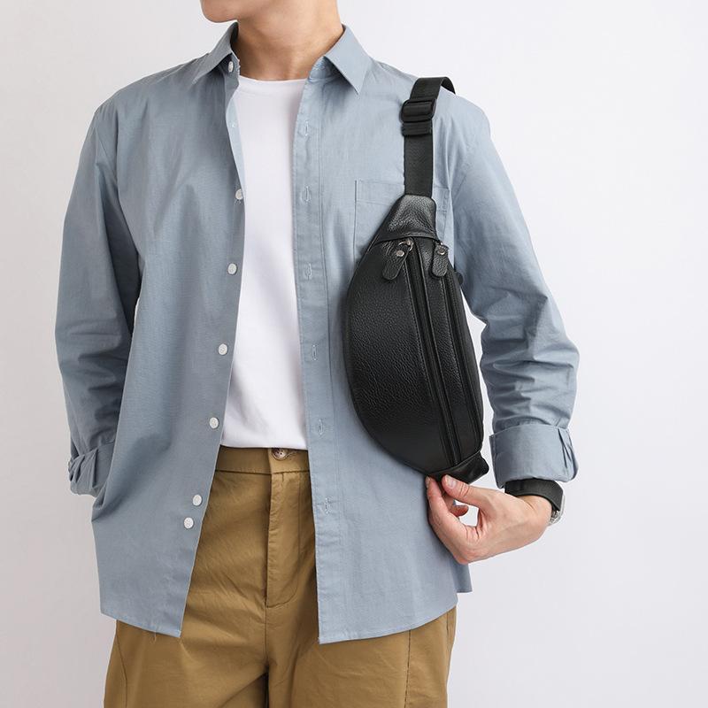 Large-capacity Waist Bag, High-end Commuter Crossbody Bag, Casual Sports Single-shoulder Bag Casually