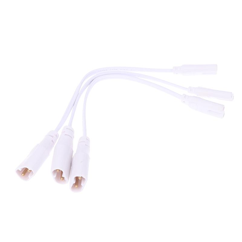 3Pcs Fluorescent Lamp Power Cord Cable T5 Plug Wire Cord Led 2 Hole Docking Cable Bracket Light Male Female Connect Cable
