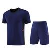 Mens Quick-Dry Sport Set Running Gym Training Short Sleeve Top Shorts Breathable Athletic Wear