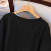 Women's Plus Size Loose Long Sleeve Slimming T-shirt, Available in Sizes 200/300/350 Jin - Style 7119