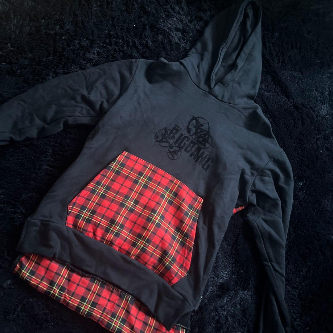 [USED] BIGBANG Official LIVE Hooded Checkered Hoodie