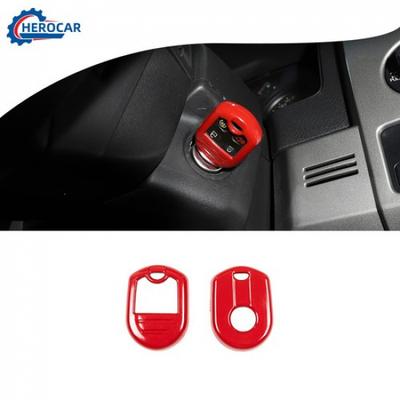 Red Key Fob Cover Shell Case Protector Security Trim for Ford F-150 & Mustang