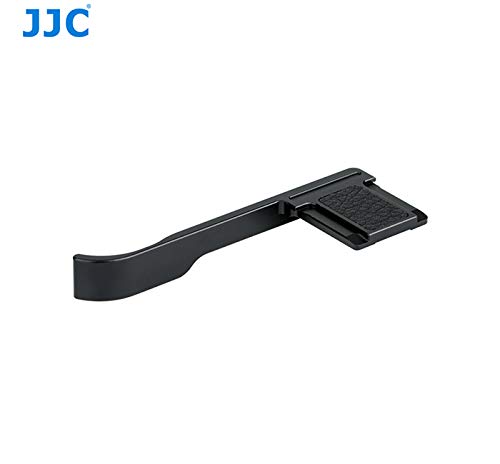 JJC Metall-Daumengriff (Schwarz) für Fujifilm X100V, X100F und X-E3 Digitalkameras, Einfach anzubringen, Verbessert den Kameragriff, TA-X100V SCHWARZ